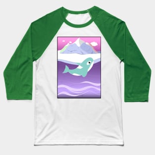 Pastel Fantasy Orca Baseball T-Shirt